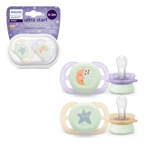Philips Avent Ultra Start Night dudlík pro novorozence x2