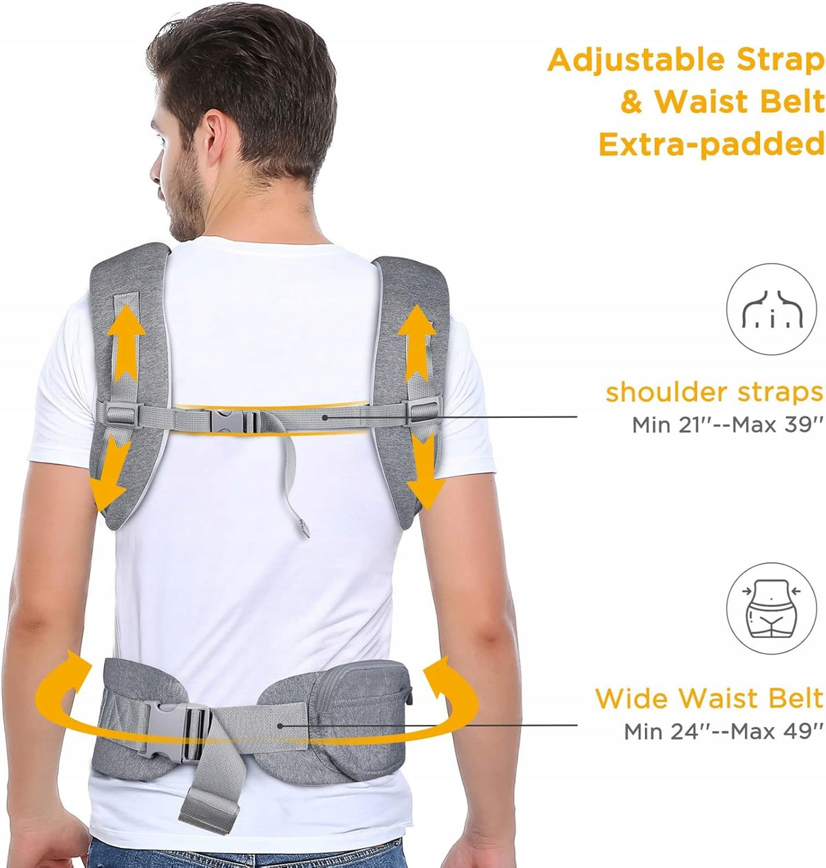 GAGAKU ergonomické nosítko pro kojence 0-12 měsíců