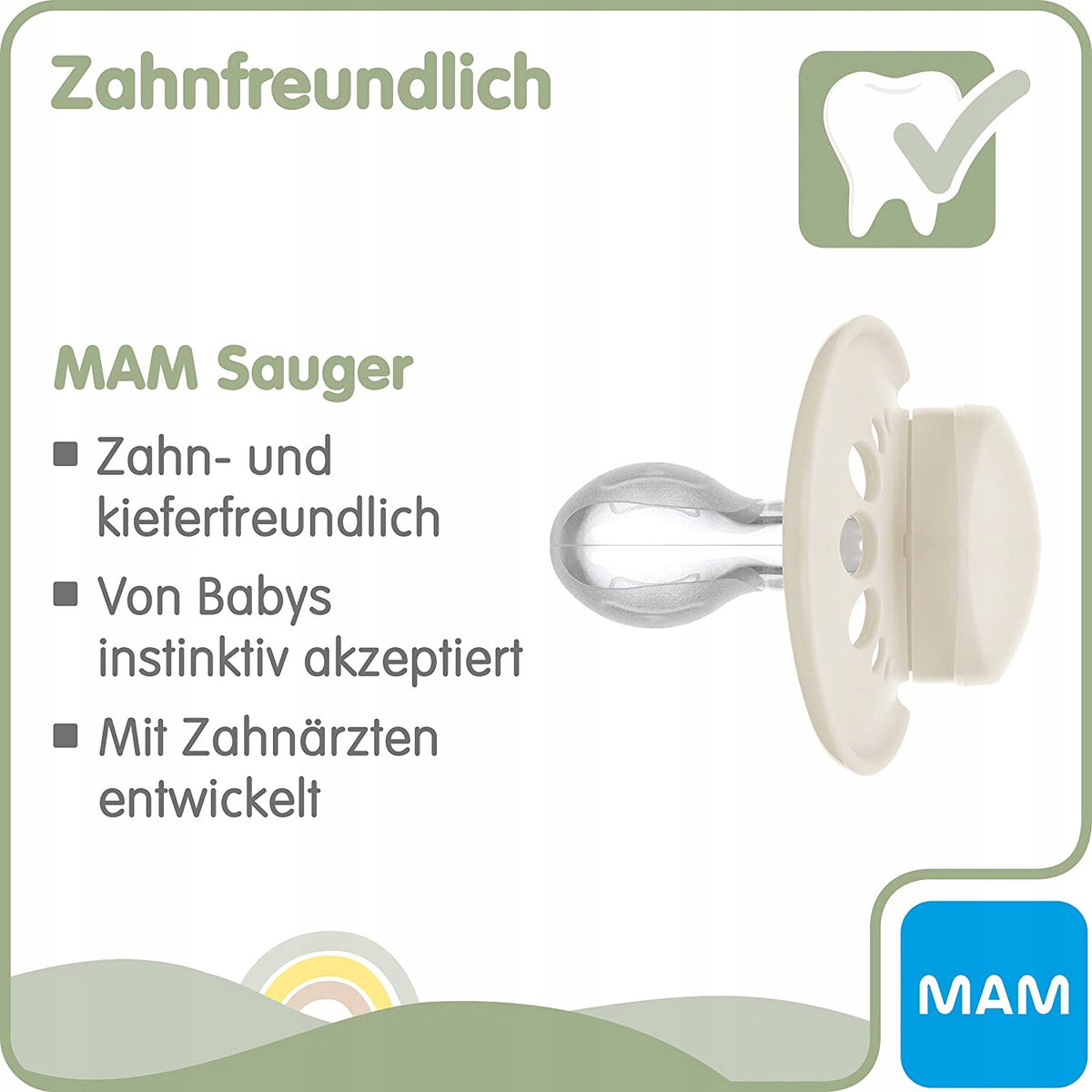 MAM ORIGINAL PURE uklidňující dudlík x2 6-16m