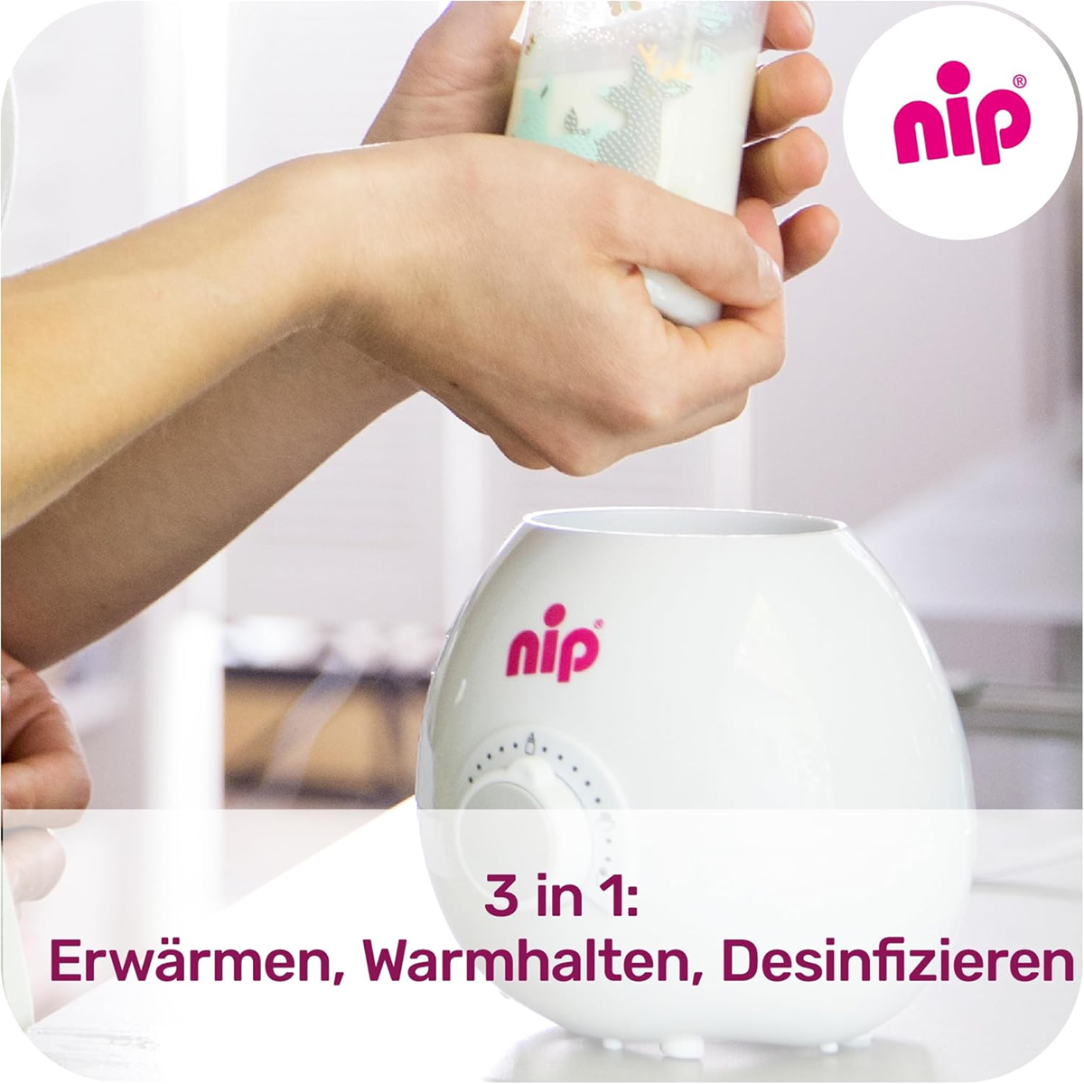 NIP 3-in-1 bottle and jar warmer