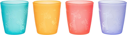 NIP hrníček na učení pití 250 ml 4 kusy 12 m+