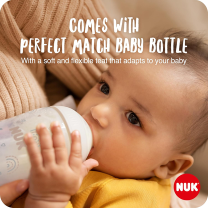 NUK manual breast pump + Perfect Match bottles 150ml x2