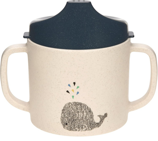LASSIG Sippy Cup Little Water Whale cană cu cioc 150 ml 6 luni+