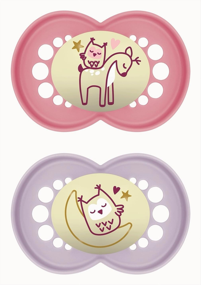 MAM ORIGINAL NIGHT orthodontic soothing pacifiers