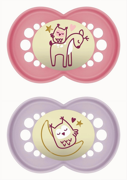 MAM ORIGINAL NIGHT orthodontic soothing pacifiers