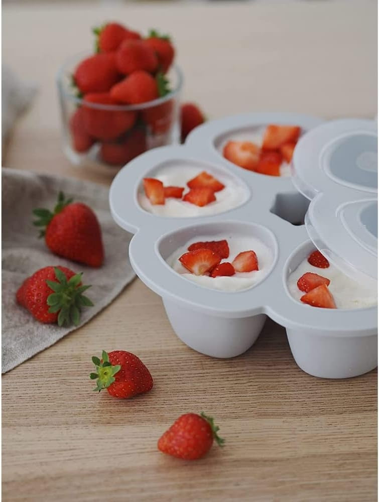 BEABA silicone container with lid