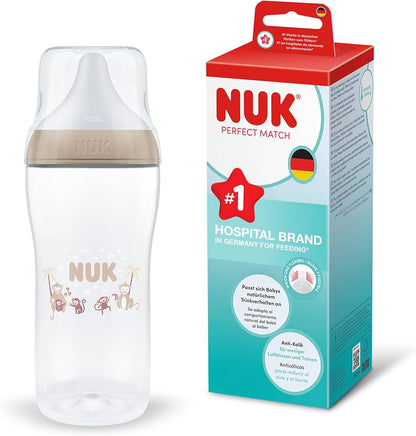 NUK Perfect Match hasfájás elleni cumisüveg, 360 ml, 8 hónapos kortól