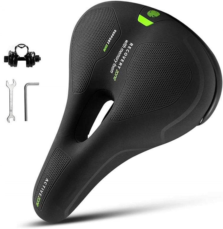 AYAMAYA cyklistické sedlo MTB a trekking z pěny 18,5 x 26 cm