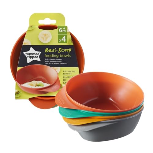 TOMMEE TIPPEE EasiScoop misky na krmení 6m+ 4 ks.