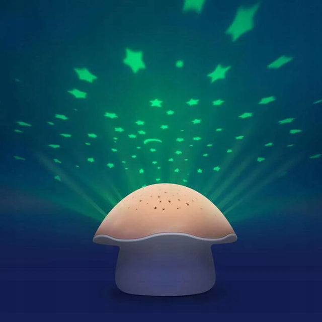 PABOBO Mushroom – proiector de stele cu melodii și senzor de plâns GRZYBEK