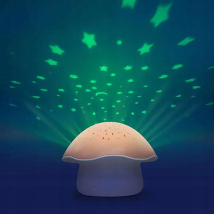 PABOBO Mushroom – proiector de stele cu melodii și senzor de plâns GRZYBEK