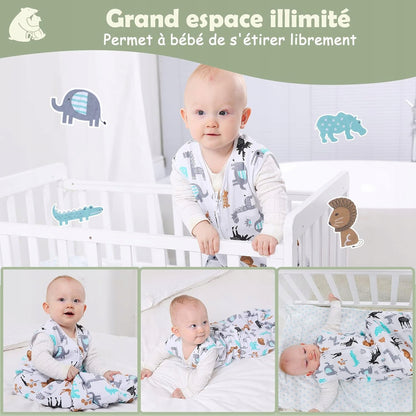 LICTIN śpiworek do spania letni 0,5TOG 65-85cm x2, oddychający śpiwór dziecięcy z zamkiem do łóżeczka
