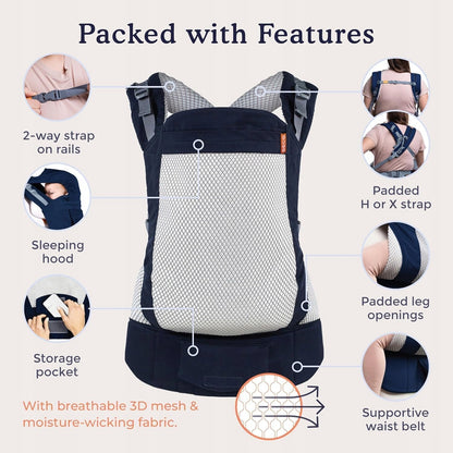 BECO TODDLER nosítko s přezkou 9-27kg mesh 3d