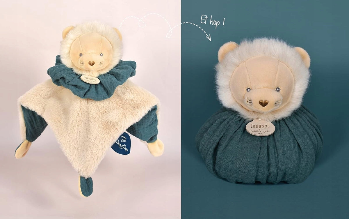 DOUDOU et COMPAGNIE lev plyšová hračka 25 cm
