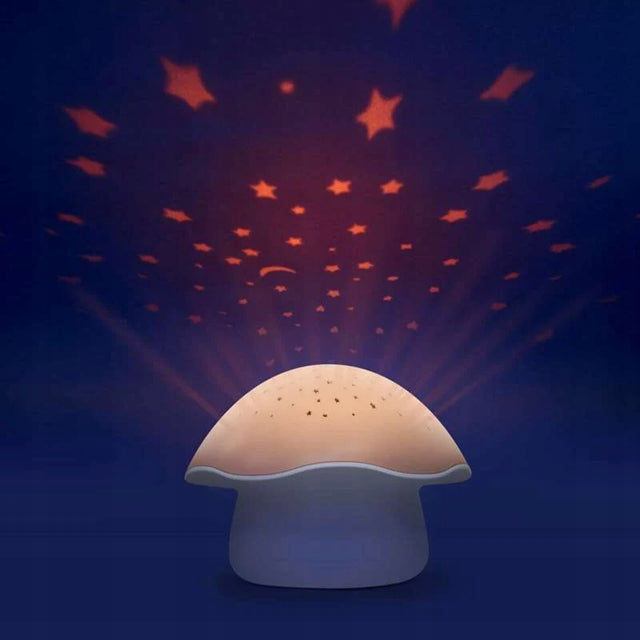 PABOBO Mushroom – proiector de stele cu melodii și senzor de plâns GRZYBEK