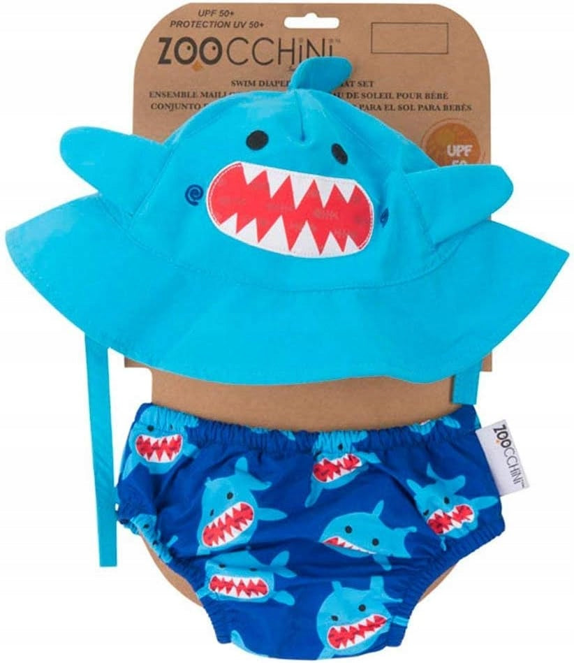 ZOOCCHINI plienka na plávanie + klobúčik 3-6msc