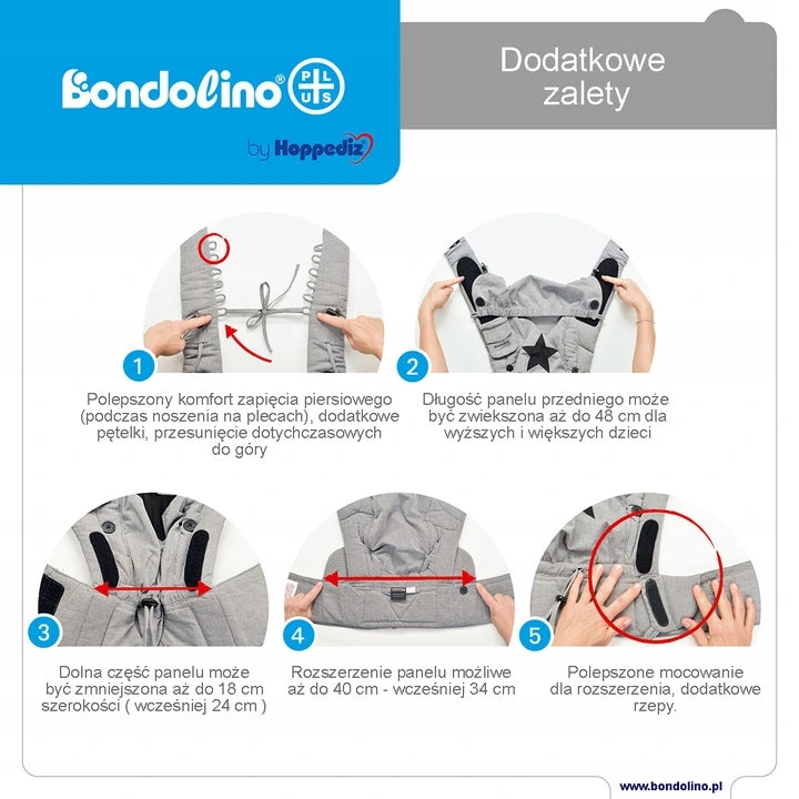 HOPPEDIZ Bondolino Plus ergonomic baby carrier