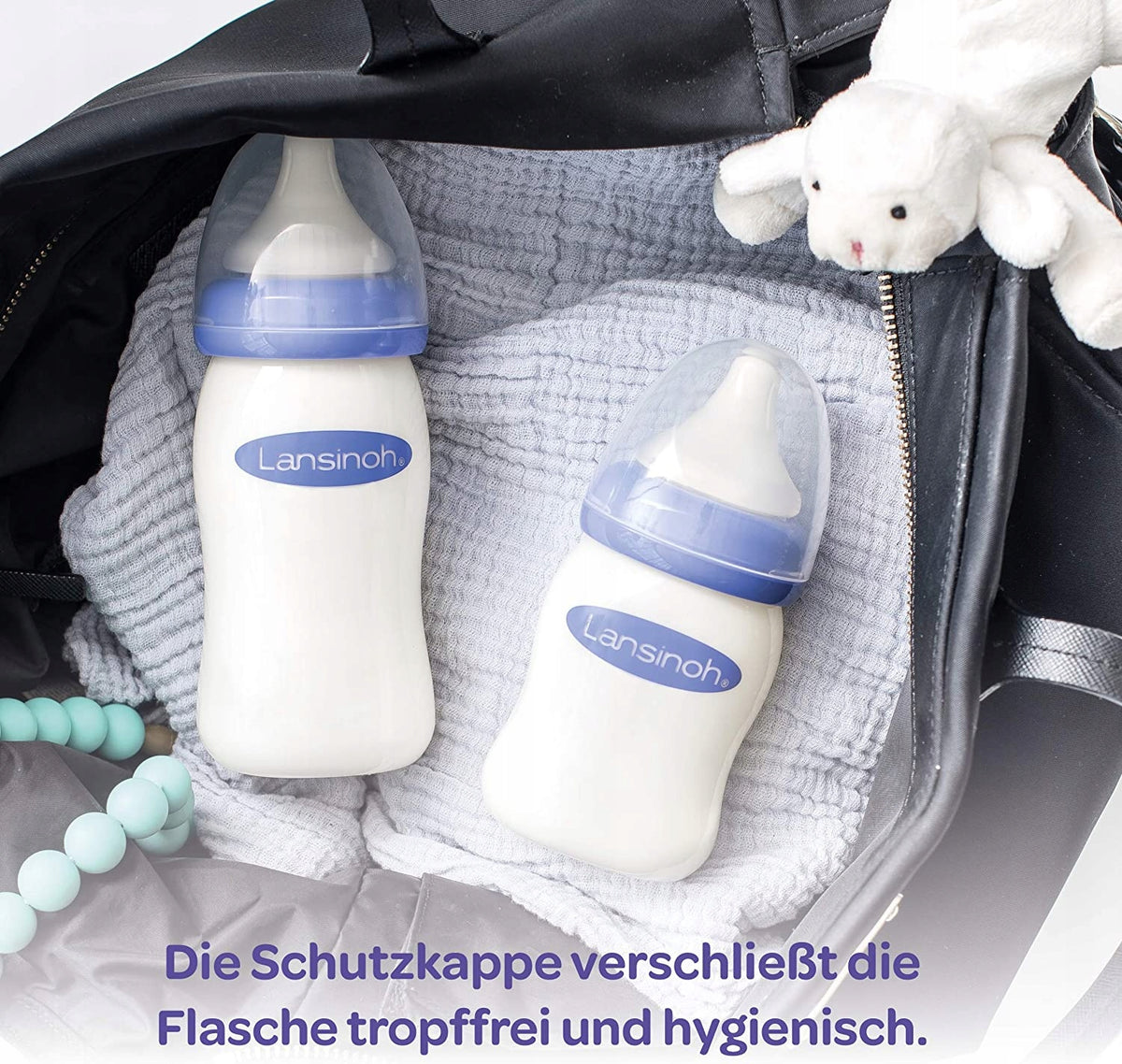 LANSINOH 160 ml bottle x 2 (S nipples)