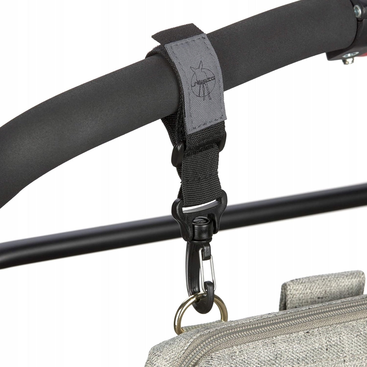 LASSIG Casual Label bag attachment clips for stroller frame, 2 pieces – product image 4