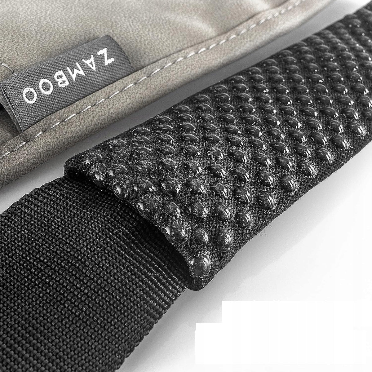 ZAMBOOstrap for carrying the seatcolour black-greybelt 100% polypropyleneupholstery 100% polyurethanefree of