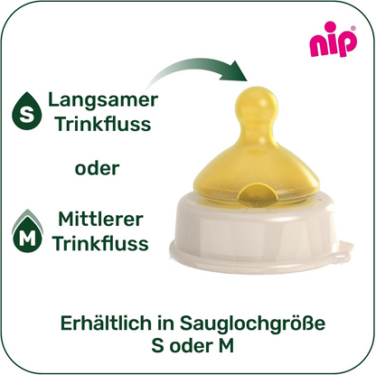 nip cherry greenbottle teats x2age 0msc +size MlatexBPA and BPS freeGood, new condition, replacement packaging