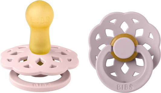 BIBS 2 round rubber pacifiers