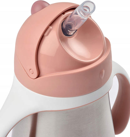 BEABA stainless steel spill-proof straw cup 250 ml