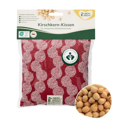 GRÜNSPECHT cherry pit heat pad 19x19 cm red
