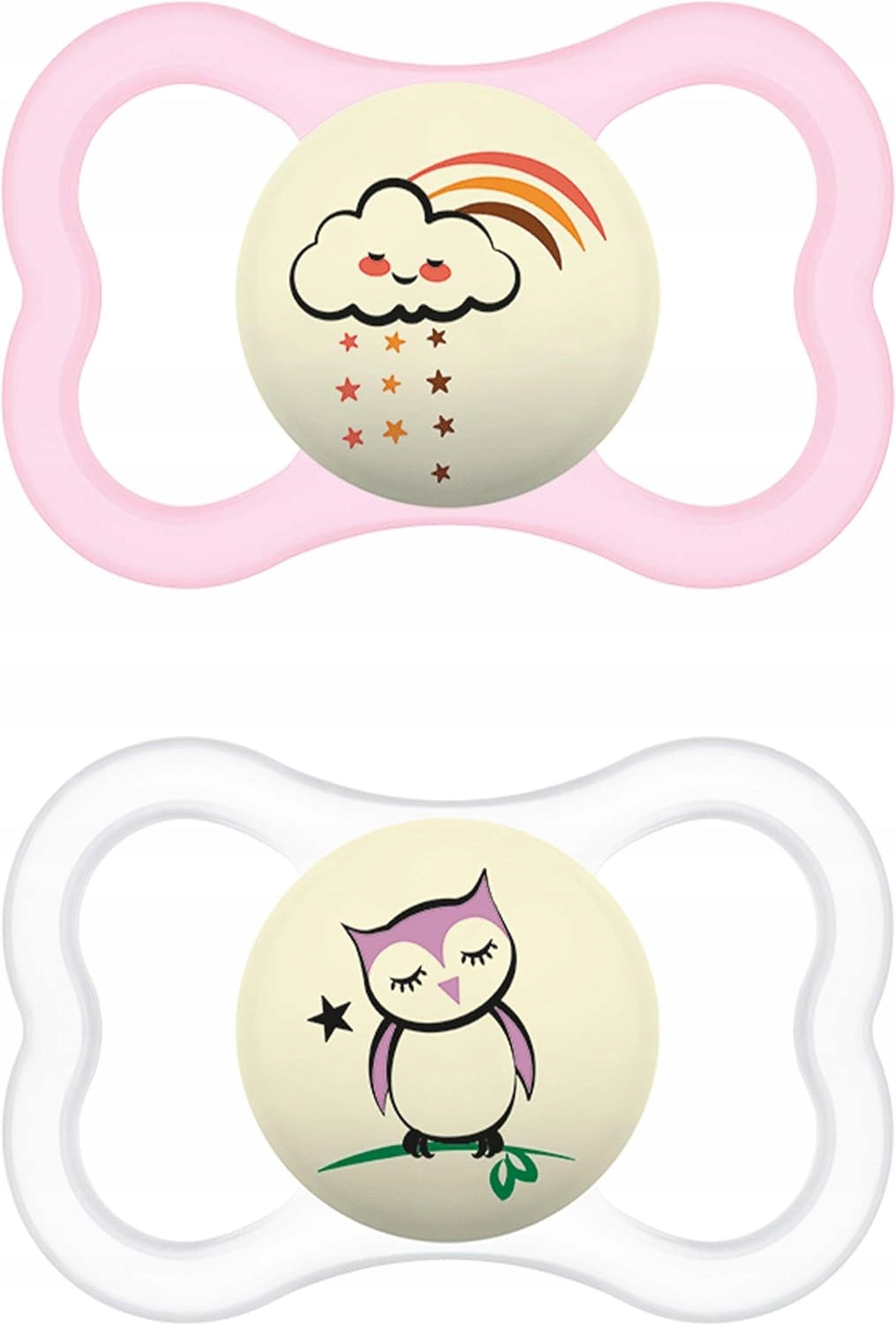 MAM Supreme NIGHTsilicone teat x2glow in the darkage 16 months+siliconeBPA and BPS freepost-sale condition
