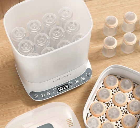 HAUTURE sterilizátor a sušička, vaření v páře, 11 lahví, 2 minuty