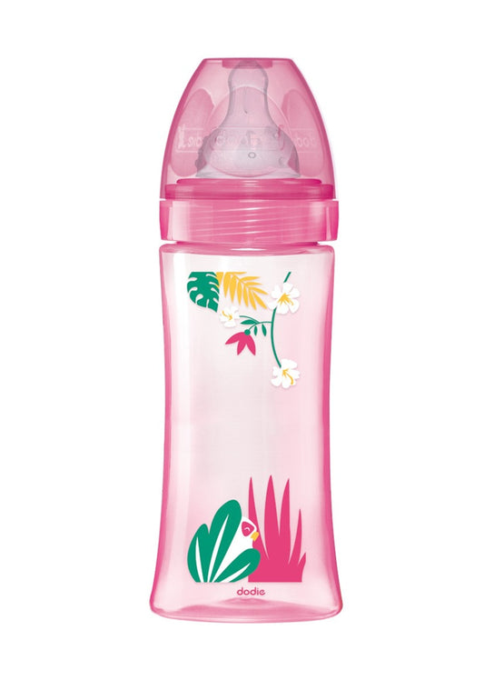 DODIE láhev 330 ml dudlík 3 rychlý průtok 6 m+