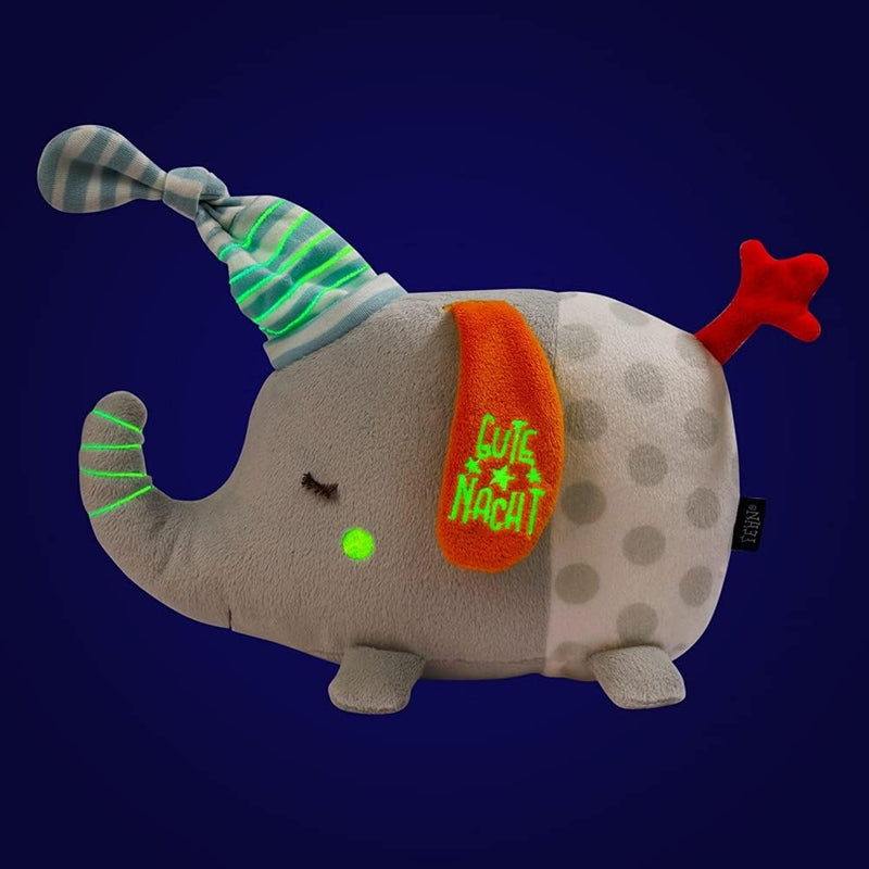 FEHN elephant cuddly toy with night light