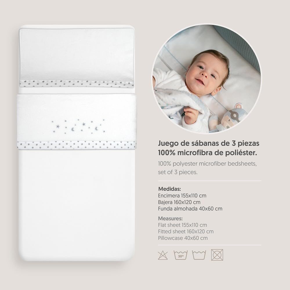 INTERBABY Coralina crib bedding set for 60x120 cm – product image 4