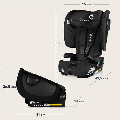 LIONELO NELLY i-Size car seat 76–150 cm with ISOFIX