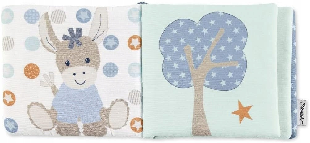 STERNTALER Donkey Emmisensory bookletage 0 +colour bluewidth 11 cm, length 13 cm (when closed)fabricfree of