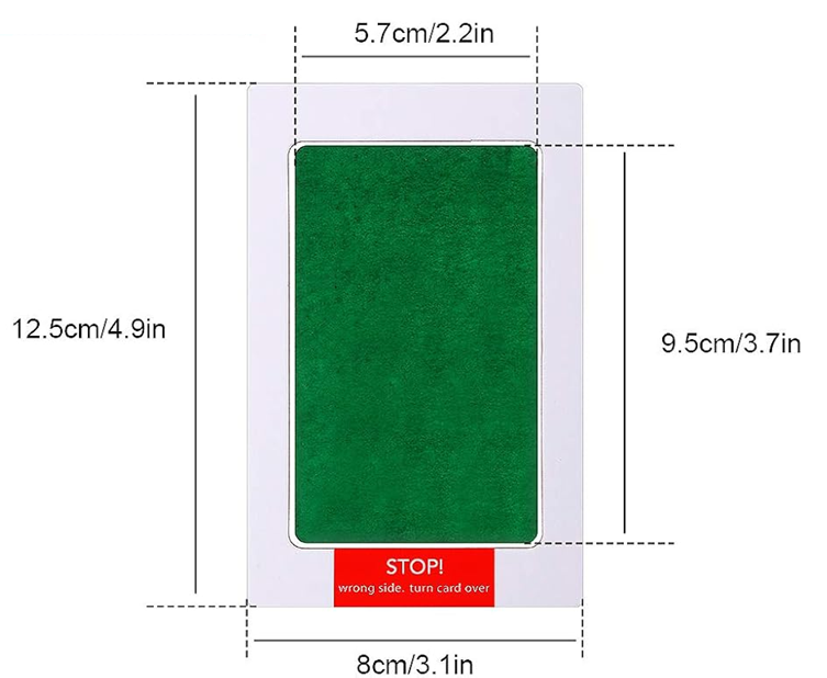 OUTUS handprint and footprint kit - 6 ink pads, 12 sheets