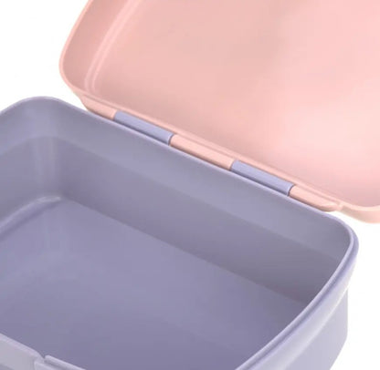 LASSIG svačinový box s vyjímatelným táckem na svačinu 460 ml DUHA