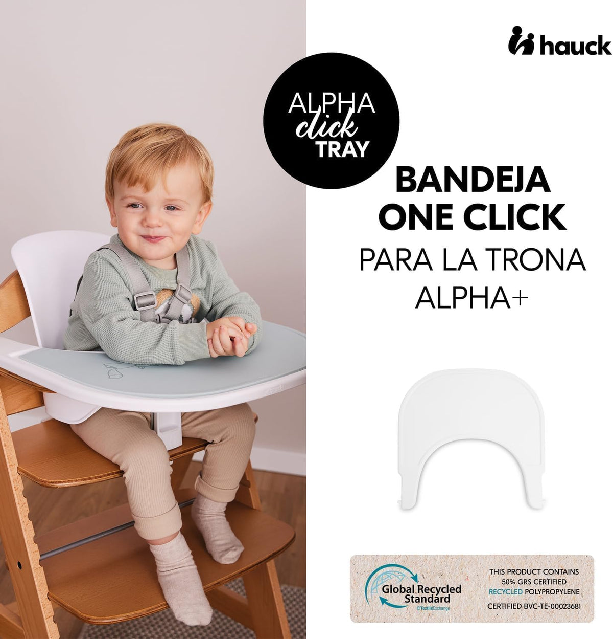 HAUCK Alpha Click Tray Tischplatte für den Hochstuhl Alpha+ Beta+ – Produktfoto 2