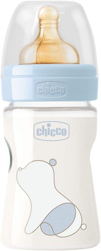 CHICCO Original Touch láhev 150 ml latexový dudlík pomalý průtok 0+