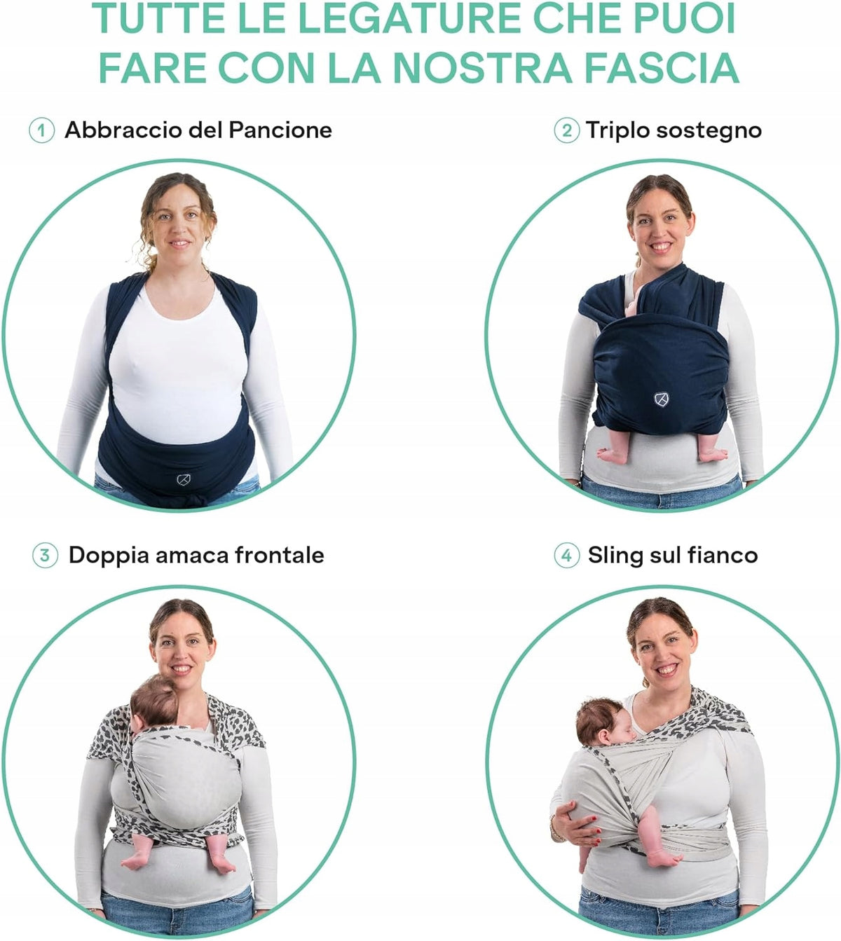 KOALA BABYCARE elastický šátek na nošení max 15 kg