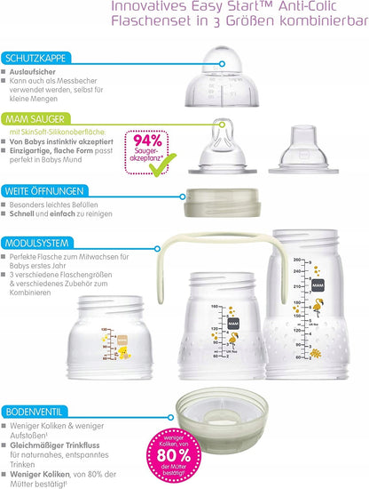 MAM Easy Start Anti-Colic beige color - pattern as in the second photo