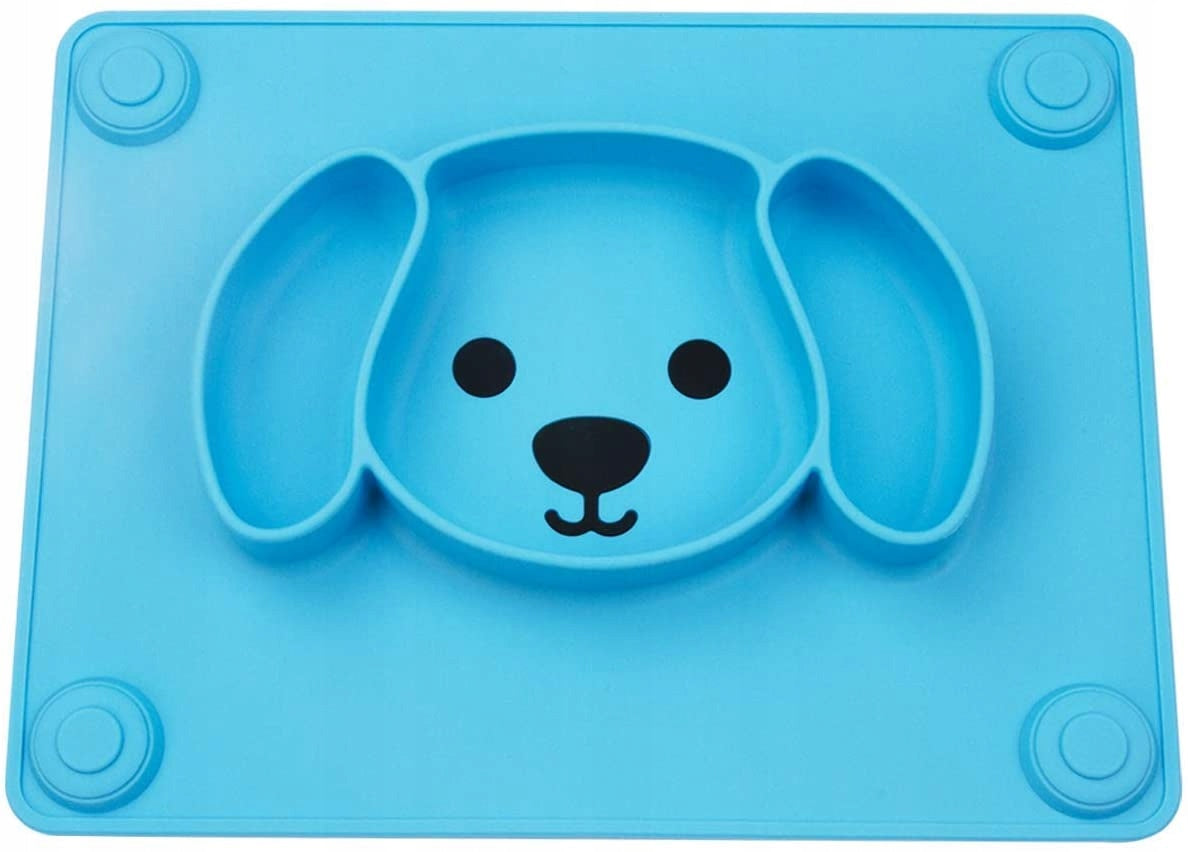 TODDLER rutschfeste Tellermatte mit 3 Fächern