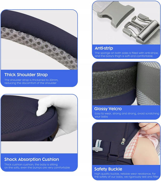 Ergonomic seat with hip belt 3in1 from 0-36 months