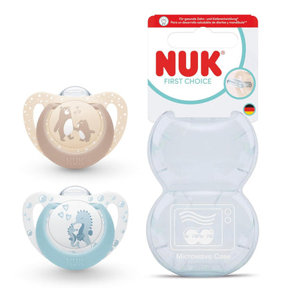 NUK First Choice silicone pacifier x2 0–6m