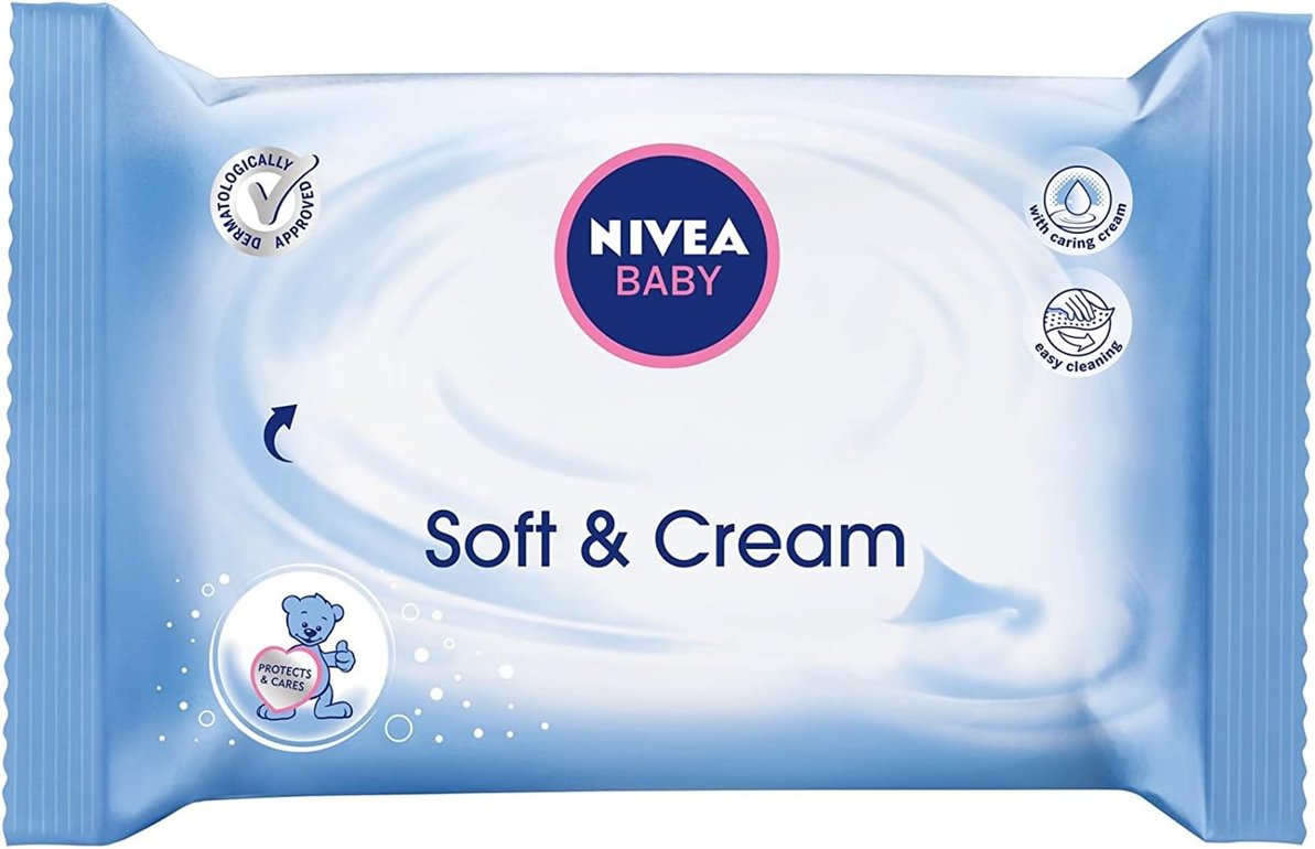 NIVEA BABY Soft & Cream wet wipes x63