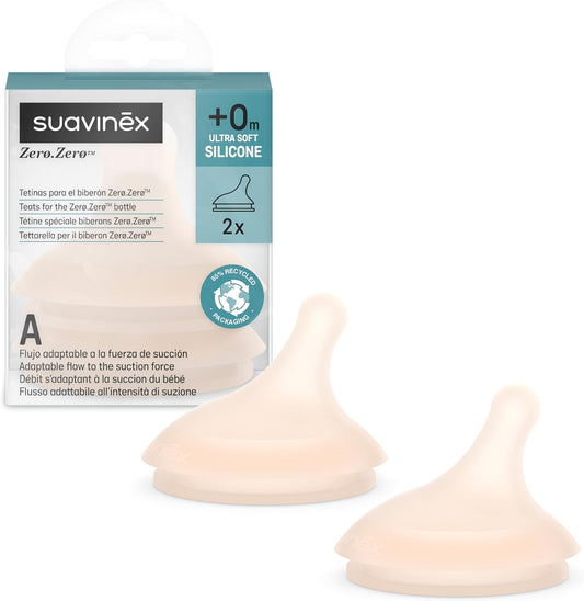 SUAVINEX Zero Zero Flaschensauger (A) Adaptable Flow 0m+ x2