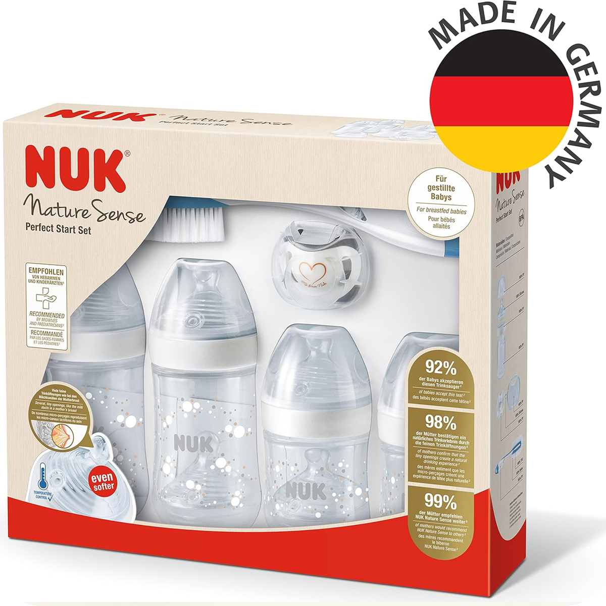 NUK sada lahví a příslušenství Perfect Start Nature Sense 0-18