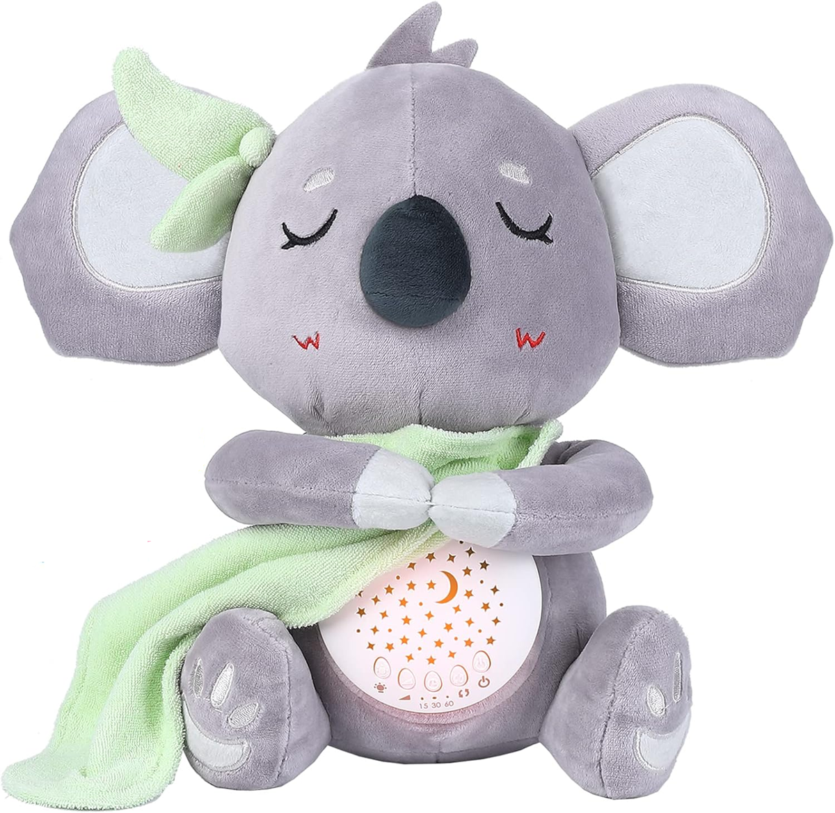 RONIPIC plyšová hračka s projektorem hvězd a 14 zvuky KOALA 25 cm
