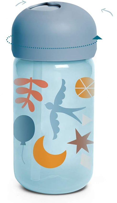 SUAVINEX Straw Trainer Cup auslaufsicherer Trinkbecher mit Strohhalm, 340 ml, ab 18 Monaten – Produktfoto 2
