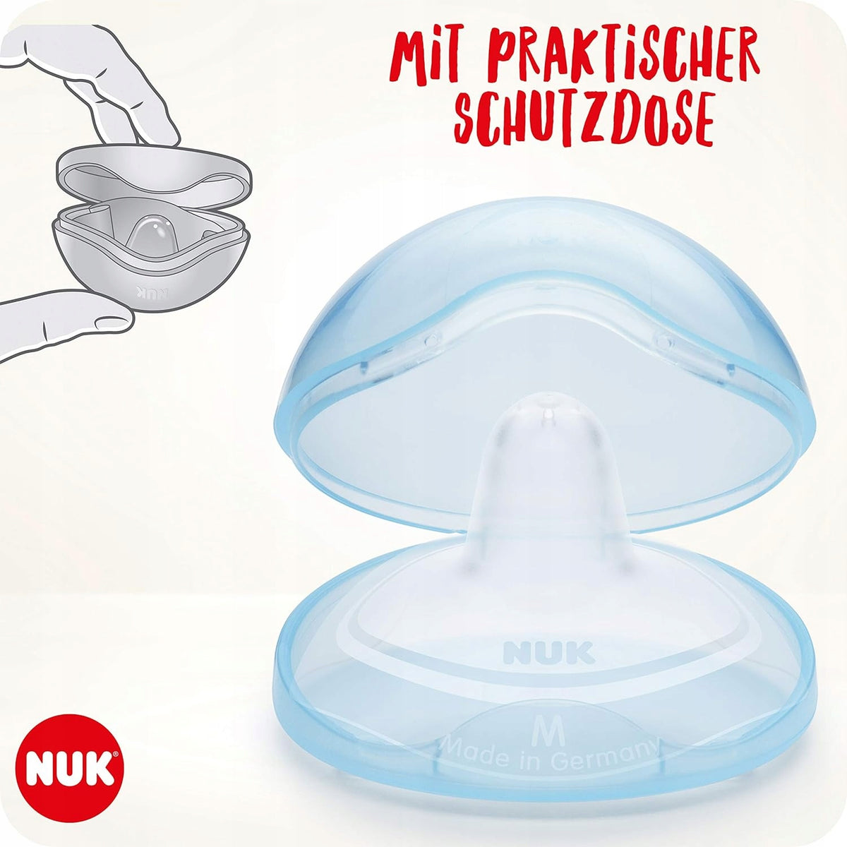 NUK chrániče bradavek na kojení 20mm vel. M x2